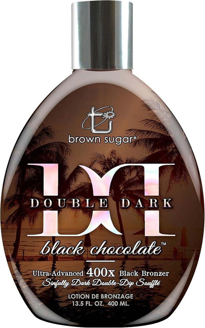 Brown Sugar Double Dark Black Chocolate Tanning Lotion 400ml - Image 1